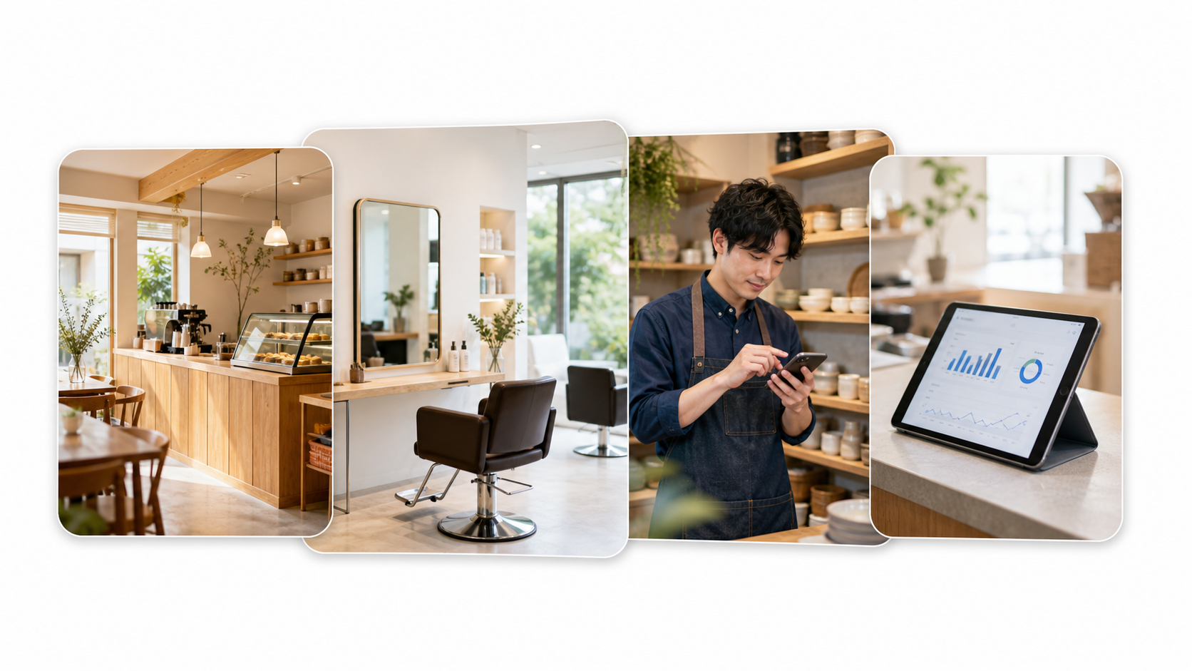 明るい店舗内装